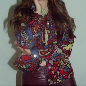 Multi color vintage jacket